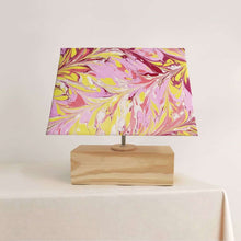 Load image into Gallery viewer, Modern Table Lamp - Marbling | Yellow and Magenta - rangreli
