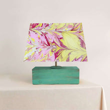 Load image into Gallery viewer, Modern Table Lamp - Marbling | Yellow and Magenta - rangreli
