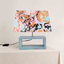 Load image into Gallery viewer, Modern Table Lamp - Marbling | Pink and Orange - rangreli
