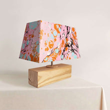 Load image into Gallery viewer, Modern Table Lamp - Marbling | Pink and Orange - rangreli
