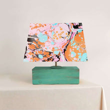 Load image into Gallery viewer, Modern Table Lamp - Marbling | Pink and Orange - rangreli
