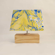 Load image into Gallery viewer, Modern Table Lamp - Marbling | Blue and Yellow
