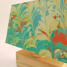 Load image into Gallery viewer, Modern Table Lamp - Marbling | Green and Yellow - rangreli
