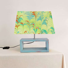 Load image into Gallery viewer, Modern Table Lamp - Marbling | Green and Yellow - rangreli
