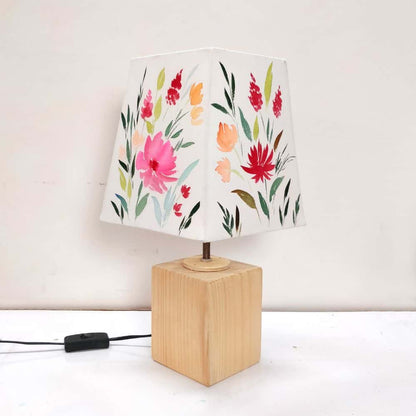 Empire Table Lamp - Floral Bloom Lamp Shade - rangreli
