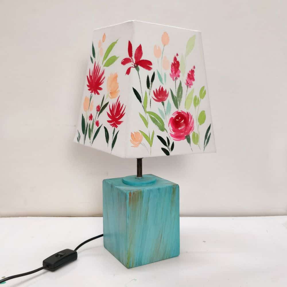 Empire Table Lamp - Floral Bloom Lamp Shade - rangreli
