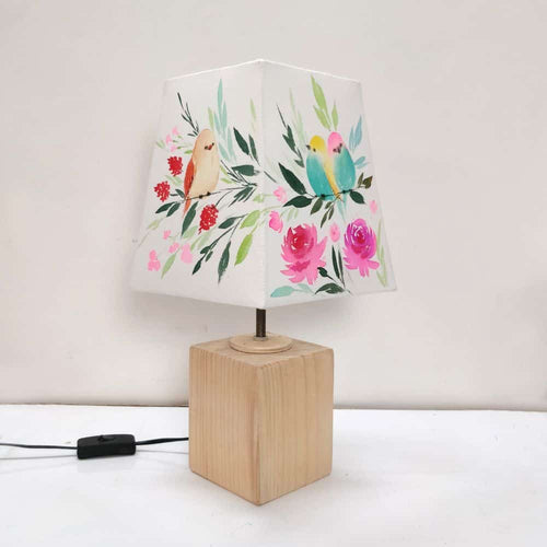 Empire Table Lamp - Sweet birds Lamp Shade - rangreli