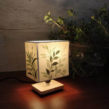 Load image into Gallery viewer, Square Table Lamp - Fern Lamp Shade
