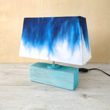 Load image into Gallery viewer, Rectangle Table Lamp - Navy Ombre Lamp Shade
