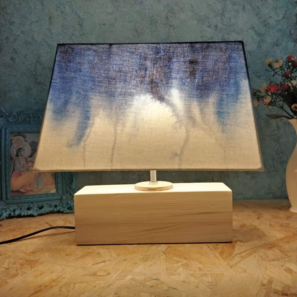 Navy rectangle on sale lamp shade