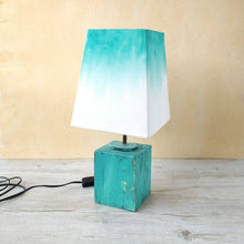Load image into Gallery viewer, Empire Table Lamp - Ombre Lamp Shade Teal - rangreli
