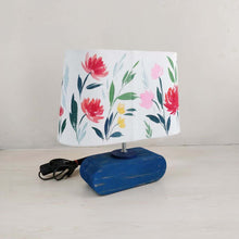 Load image into Gallery viewer, Conical Trapezium Table Lamp - Floral Lamp Shade
