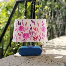 Load image into Gallery viewer, Conical Trapezium Table Lamp - Pink Monochrome Lamp Shade
