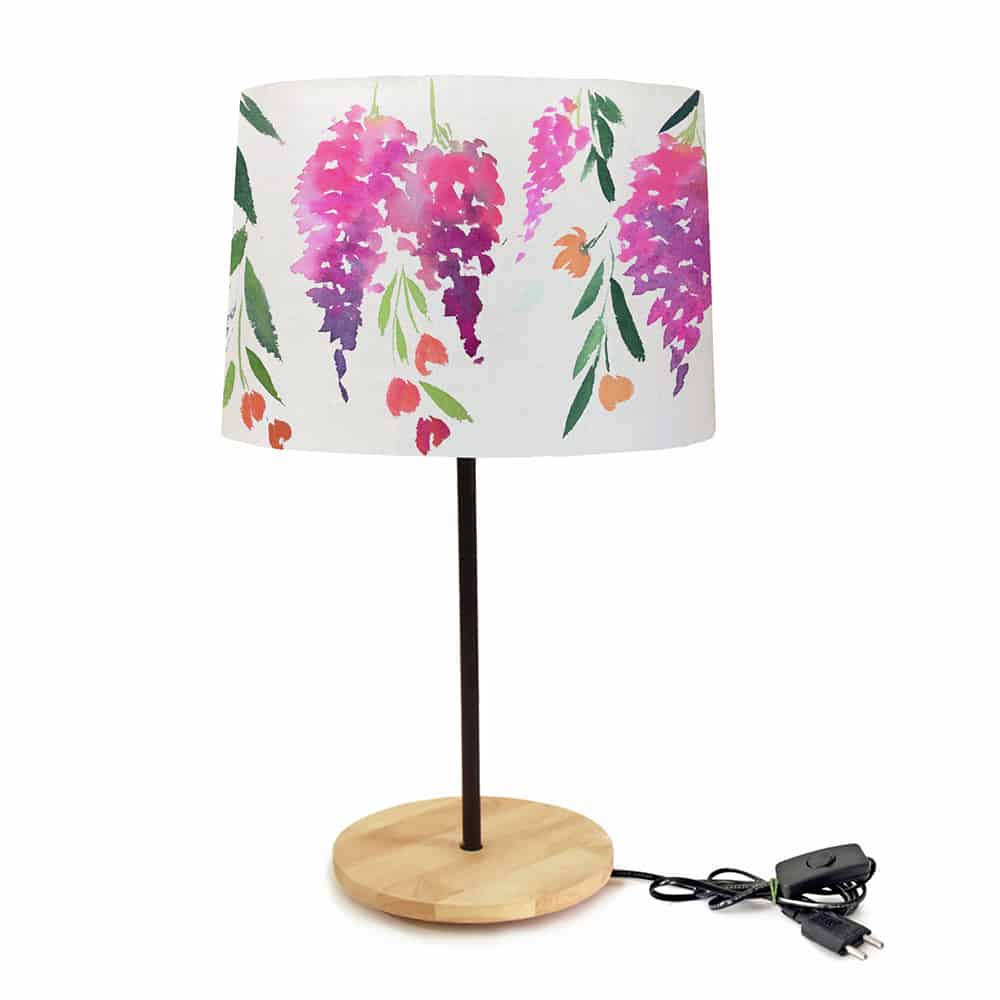 Drum Table Lamp  - Flower shower - rangreli