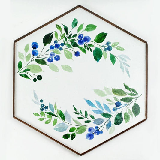 Olives Hand Painted Serving Tray - rangreliart