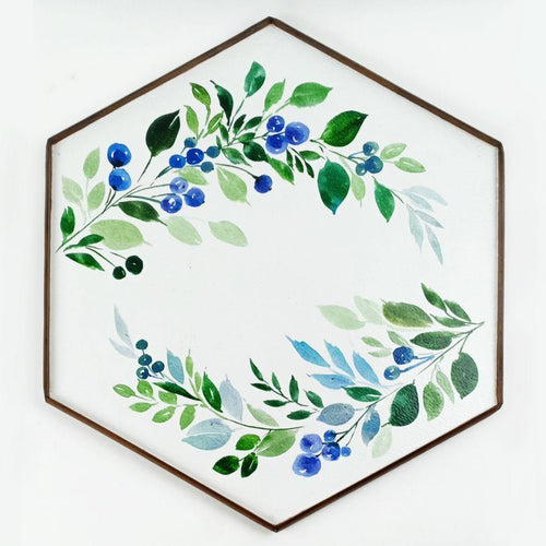 Olives Hand Painted Serving Tray - rangreliart