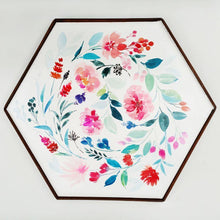 Load image into Gallery viewer, Flowers Hand Painted Serving Tray - rangreliart
