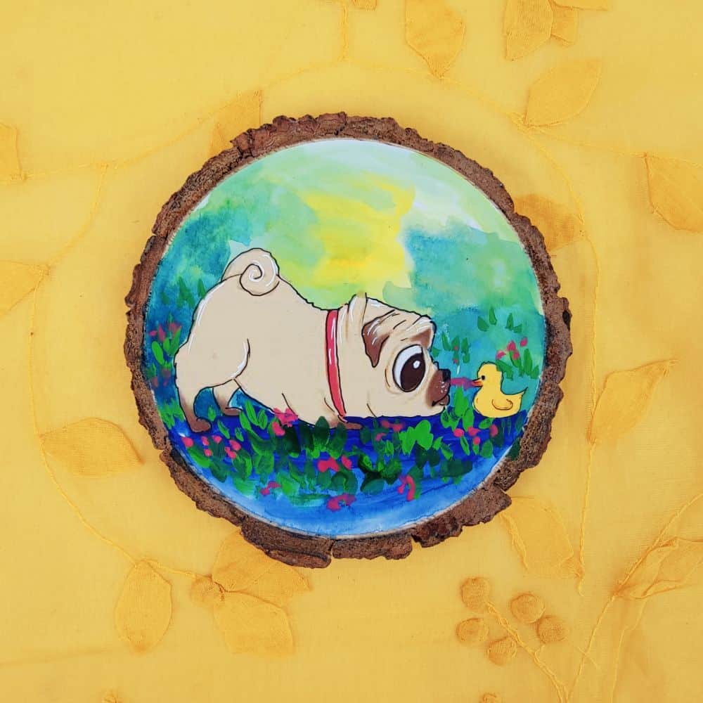 Avatar Fridge Magnets - Curious pug - rangreli
