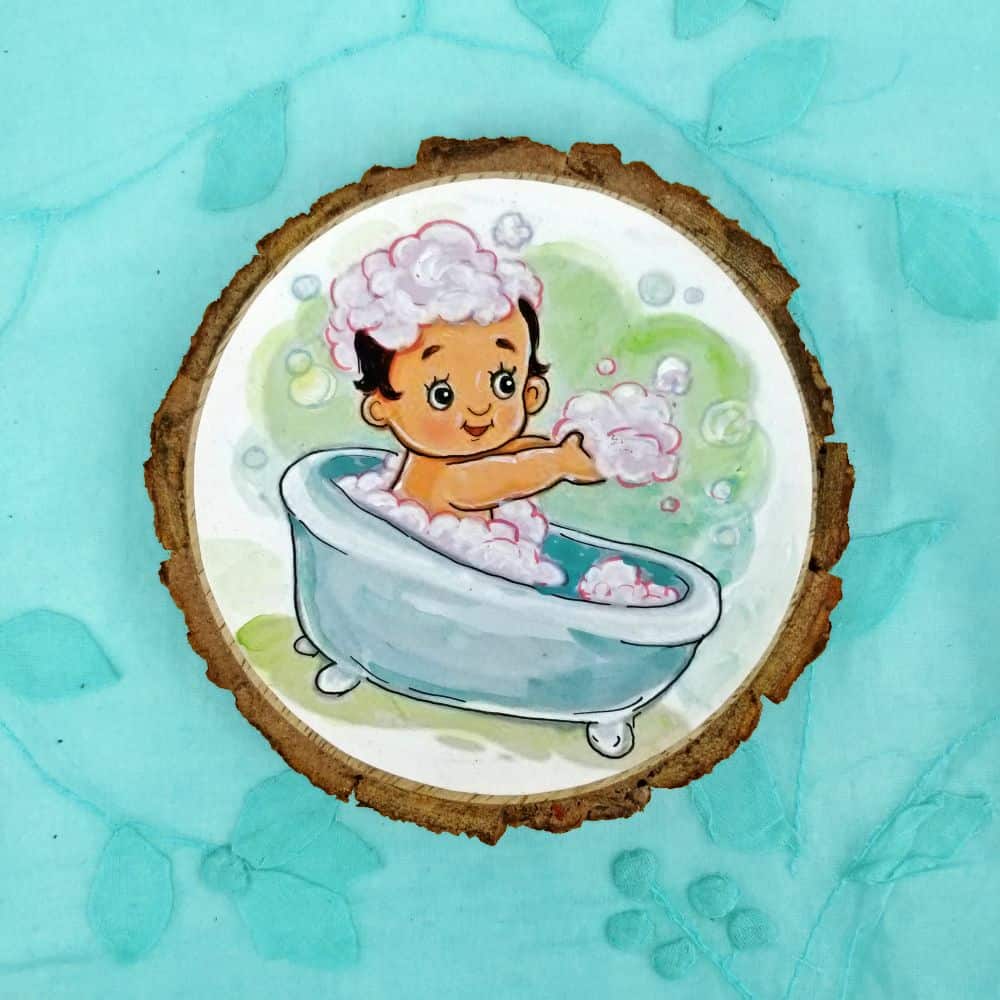 Avatar Fridge Magnets - Bathing Baby - rangreli