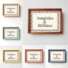 Load image into Gallery viewer, Printed Framed Name plate -  Veli - 3 - rangreli
