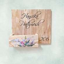Load image into Gallery viewer, Handpainted Customized Planter Name plate -   Wild Flowers - rangreli
