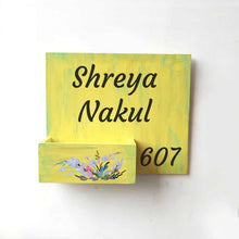 Load image into Gallery viewer, Handpainted Customized Planter Name plate -   Wild Flowers - rangreli
