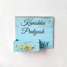 Load image into Gallery viewer, Handpainted Customized Planter Name plate - Yellow Flowers
