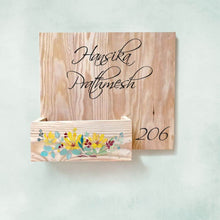 Load image into Gallery viewer, Handpainted Customized Planter Name plate - Yellow Flowers

