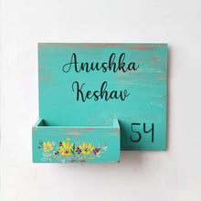 Load image into Gallery viewer, Handpainted Customized Planter Name plate - Yellow Flowers
