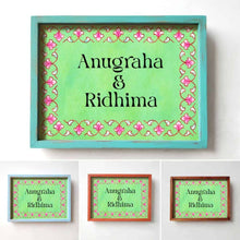 Load image into Gallery viewer, Printed Framed Name plate -  Veli - 2 - rangreli
