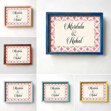 Load image into Gallery viewer, Printed Framed Name plate -  Veli - 2 - rangreli
