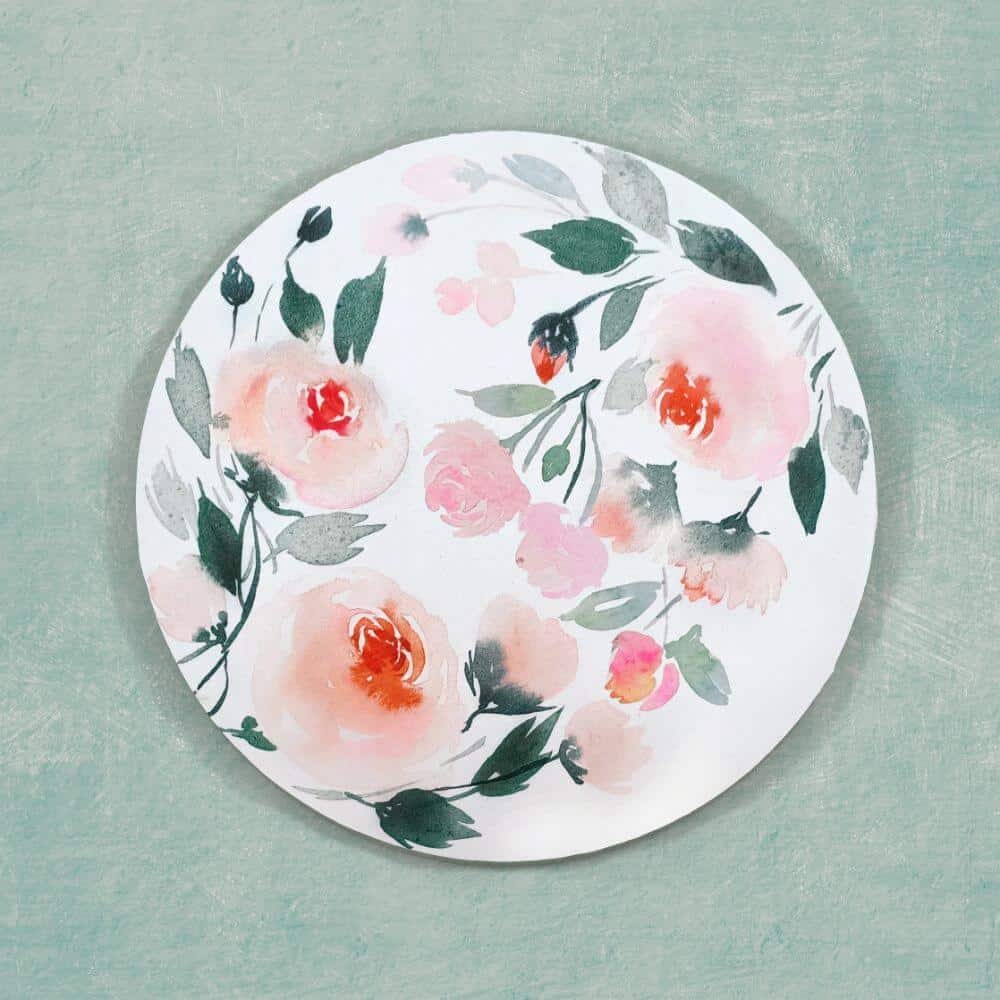 Handpainted wall art - Flowers