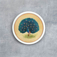 Load image into Gallery viewer, Peacock Pichwai Style Wall Art Frames - Style 2

