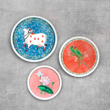 Load image into Gallery viewer, Pichwai Style Wall Art Frames Set of 3
