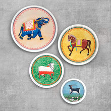 Load image into Gallery viewer, Pichwai Style Wall Art Frames Set of 4 - rangreli
