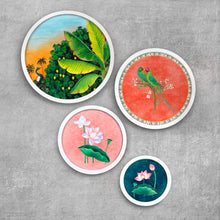 Load image into Gallery viewer, Pichwai Style Wall Art Frames Set of 4 - rangreli
