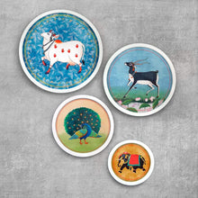 Load image into Gallery viewer, Pichwai Style Wall Art Frames Set of 4 - rangreli
