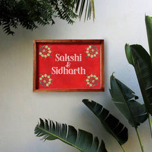 Load image into Gallery viewer, Printed Framed Name plate -  Yellow flowers - rangreli
