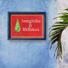 Load image into Gallery viewer, Printed Framed Name plate -  Kilim
