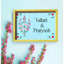 Load image into Gallery viewer, Printed Framed Name plate -  Basant
