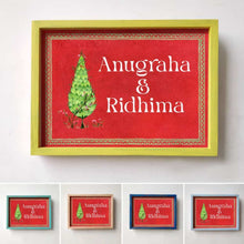 Load image into Gallery viewer, Printed Framed Name plate -  Kilim
