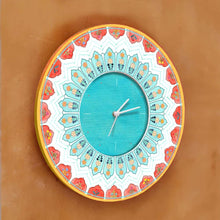 Load image into Gallery viewer, Modern Artistic Wall clock - Teal and red
