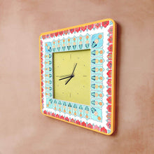 Load image into Gallery viewer, Modern Artistic Wall clock - Teal and red
