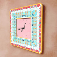 Load image into Gallery viewer, Modern Artistic Wall clock - Teal and red

