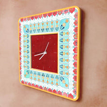 Load image into Gallery viewer, Modern Artistic Wall clock - Teal and red
