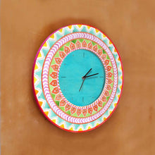 Load image into Gallery viewer, Modern Artistic Wall clock - orange and green - rangreli
