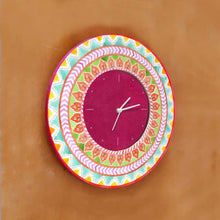 Load image into Gallery viewer, Modern Artistic Wall clock - orange and green - rangreli
