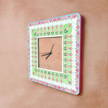 Load image into Gallery viewer, Modern Artistic Wall clock - Peach and green
