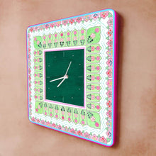 Load image into Gallery viewer, Modern Artistic Wall clock - Peach and green
