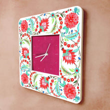 Load image into Gallery viewer, Modern Artistic Wall clock - Veli - Teal and red
